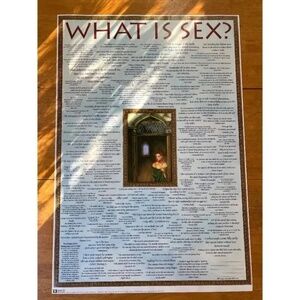 What is Sex‎ Quotes Collection Large Poster College Wall Room Decor 24x36